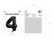 Picture of FOIL BALLOON NUMBER 4 BLACK 34 INCH